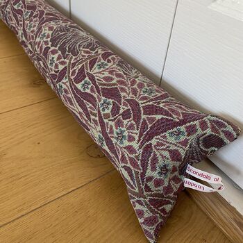 William Morris Draft Excluder, Brocade Draught Stopper, 6 of 6