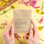 Bee Happy Recycled Seed Packet Wedding Favour, thumbnail 2 of 2