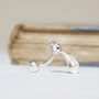 Silver Hare Cufflinks, thumbnail 4 of 5