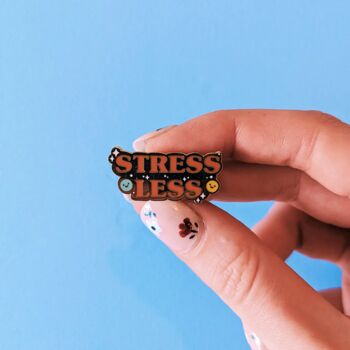 Stress Less Enamel Pin, 5 of 5