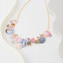 Hammered Pastel Multi Tone Statement Necklace, thumbnail 2 of 6