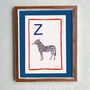 'Z'' For Zebra Limited Edition Print, thumbnail 1 of 5