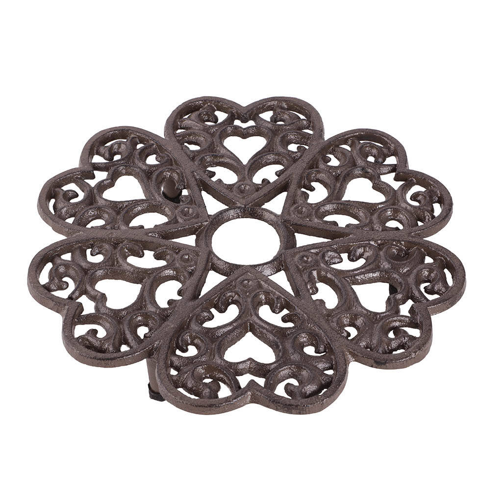 Country Hearts Extra Large Iron Trivet By Dibor