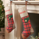 Personalised Tartan Patchwork Christmas Stocking By Dibor ...