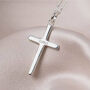 Personalised Sterling Silver Cross Necklace, thumbnail 1 of 10