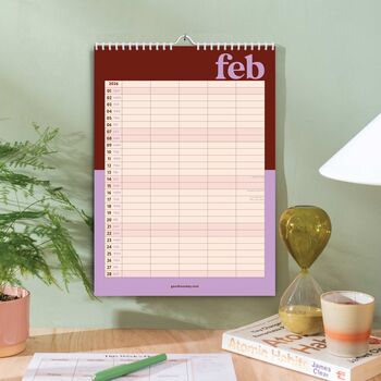 2025–2026 Academic A3 Family Planner | Bold Block, 4 of 6