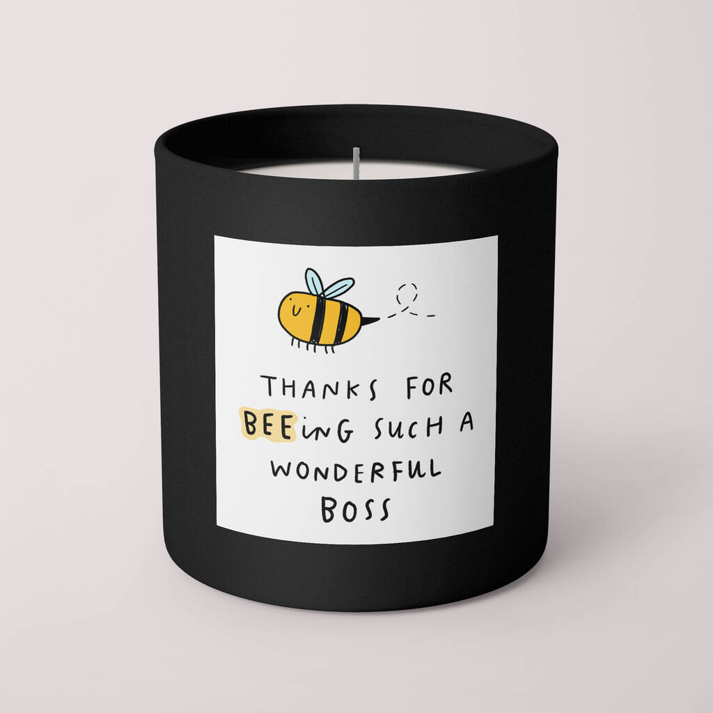Beeing Such A Wonderful Boss Candle By Arrow Gift Co