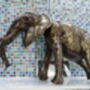 Elephant One Foot Metal Sculpture, thumbnail 1 of 8