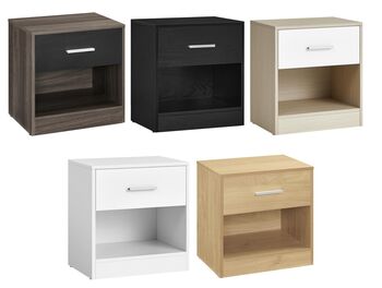 Bedside Table With Drawer And Open Storage, 10 of 10