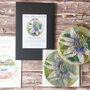 Passionflower Hand Embroidery Pattern Set, thumbnail 1 of 5