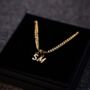 Mini Gold Initial Name Necklace Letters Pendants, thumbnail 5 of 10