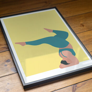 Forearm Stand Yoga Art Print, 5 of 7