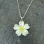 Yellow Primrose February Birth Flower Necklace, thumbnail 3 of 5
