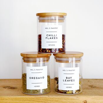 5cm X 5cm White Herb And Spice Jar Labels, 7 of 7