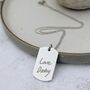 Fingerprint Dog Tag Necklace, thumbnail 2 of 6