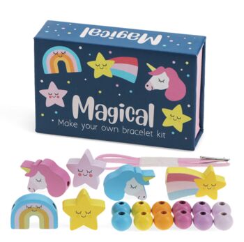 Wooden Beads Magical Unicorn Theme Bracelet Making Set, 2 of 2