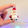 Hand Blown Glass Tiny Santa, thumbnail 1 of 4