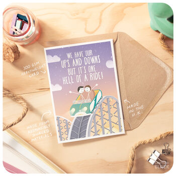 Cute Lgbt Gay Love Anniversary Card Husband Boyfriend, 2 of 5