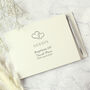 Personalised Hearts Design Guest Book And Pen, thumbnail 5 of 5