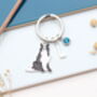Personalised Border Collie Keyring, thumbnail 6 of 11
