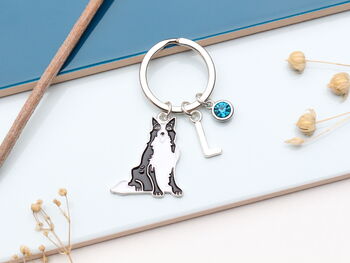 Personalised Border Collie Keyring, 6 of 11