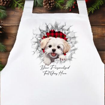 Personalised Christmas Maltese Break Through, 4 of 10