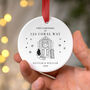 Custom First Christmas Ornament Address And Names, thumbnail 7 of 7