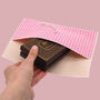 Reusable Organic Gingham Eco Envelope Tall | Candy Pink, thumbnail 4 of 4