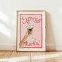 Espresso Martini Cocktail Art Print, thumbnail 1 of 12