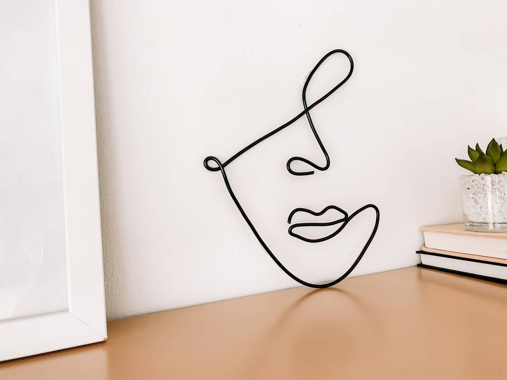 Wire Face Abstract Art By Dolly Sheep