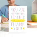 Thank You Teaching Assistant Card By Joanne Hawker | notonthehighstreet.com