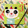 Panda 3rd Birthday Card, thumbnail 1 of 5