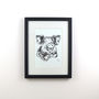Five Framed Pen And Ink Illustrations Of Farm Animals, thumbnail 8 of 11