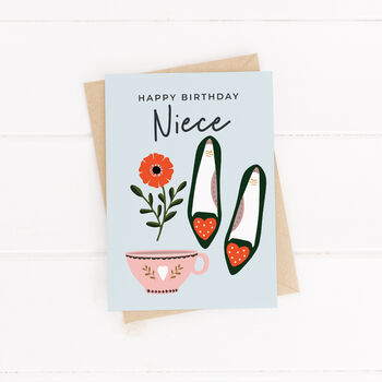 Niece Birthday Card With Illustrated Modern Accessories, 3 of 4