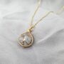 18k Gold Vermeil Plated White Calcite Necklace, thumbnail 1 of 4