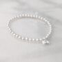 Sterling Silver 'Bride To Be' Beaded Stretch Bracelet, thumbnail 7 of 7