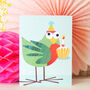 Mini Bird And Cake Card, thumbnail 5 of 5