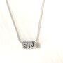 Personalised Silver Initial Letter Necklace, thumbnail 3 of 5