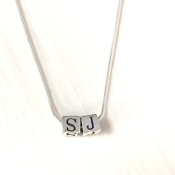 Personalised Silver Initial Letter Necklace, 3 of 5
