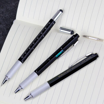 Gifts For Men Personalised Multi Tool Pen For Him, 6 of 10