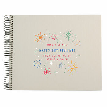 Personalised Retirement Spiral Bound Book, 4 of 12