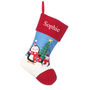 Embroidered Penguin Pals Christmas Stocking, thumbnail 3 of 9
