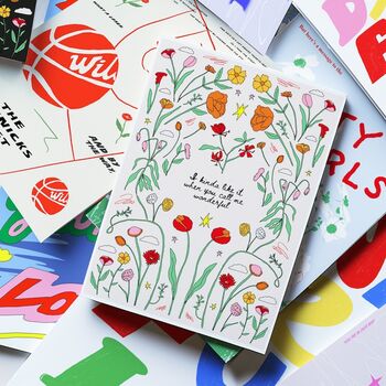 Olivia Dean “Man I Need” Floral Lyric Art Print, 6 of 9