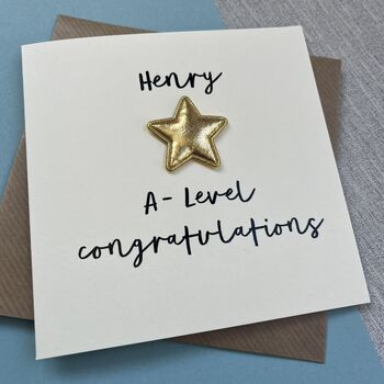 A Level Personalised Congratulations Card, 2 of 3