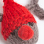 Reindeer And Robin Baubles Knitting Kit, thumbnail 9 of 12