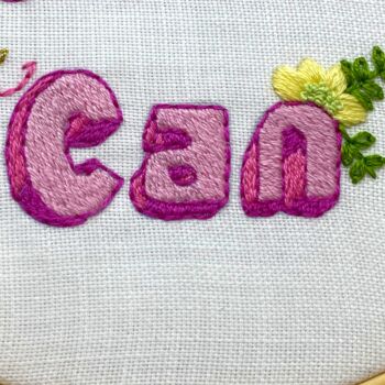 Positivity Beginners Embroidery Kit, 12 of 12