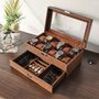 Watch Box 12 Slots Watches Display Case With Drawer, thumbnail 3 of 12