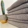 Diamond Design Grey Sofa Throw, thumbnail 2 of 9