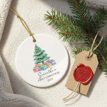 Personalised Baby’s First Christmas Decoration Bauble, 3 of 9
