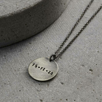 Personalised Men's Disc Necklace, 2 of 4